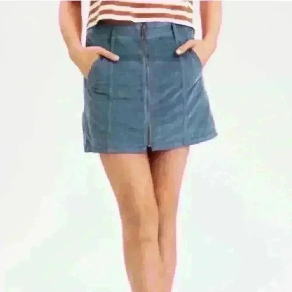 American Eagle high rise A-Line Corduroy Skirt - Picture 1 of 5